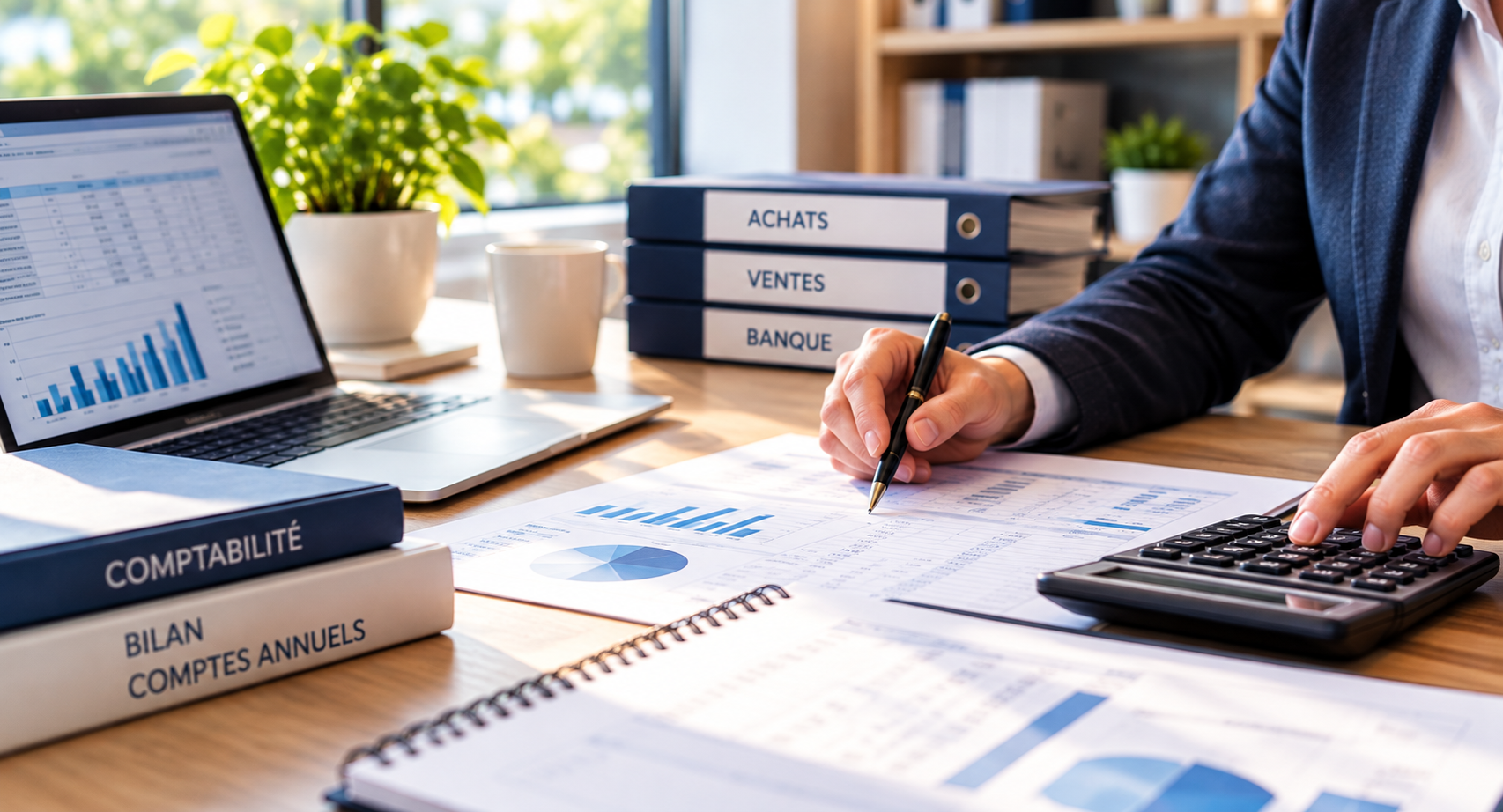 espace de travail comptable professionnel